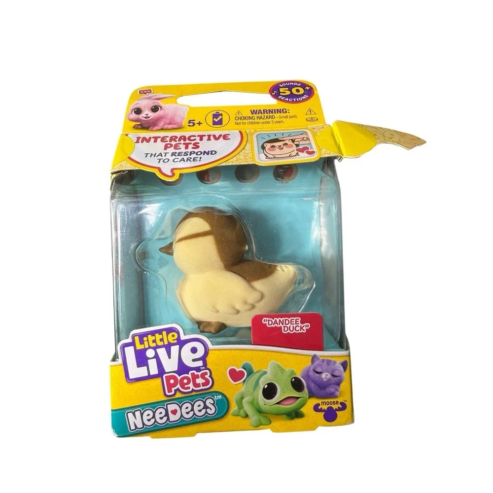 Little Live Pets NeeDees Interactive‎ Pet Dandee Rare/Chameleon Lot Of 4